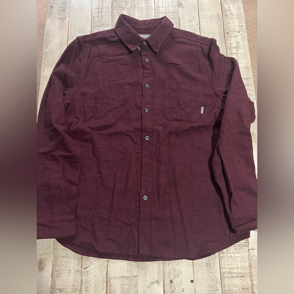 Eddie Bauer Men's Burgundy Shirt
